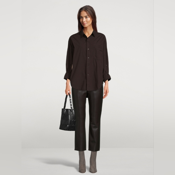 NWT Citizens of Humanity Jolene High-Rise Straight Cropped Leather Pants 27 - Picture 4 of 11